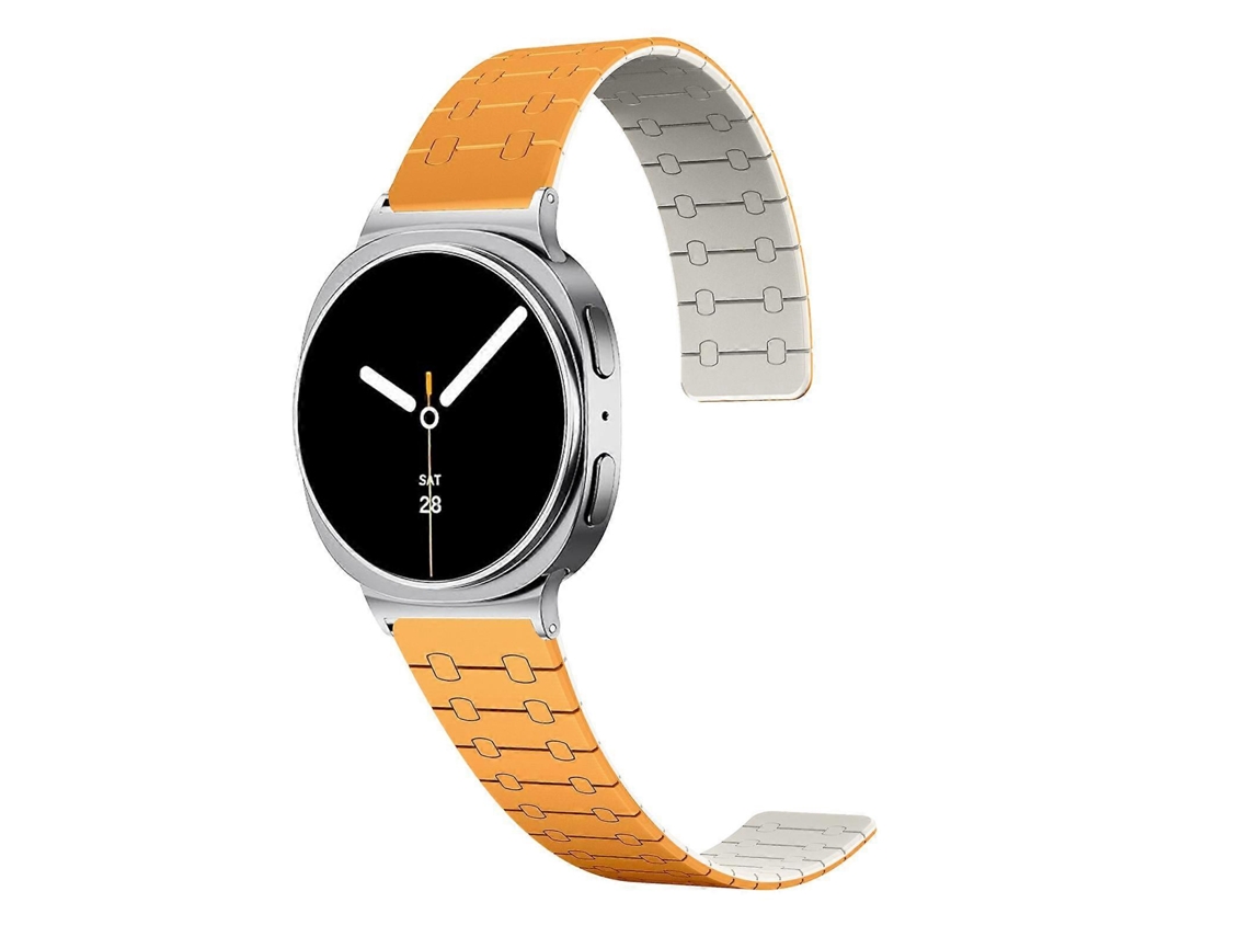 Pulseira Magnética De Silicone Bicolor Para Samsung Galaxy Watch8 / Watch8 Classic