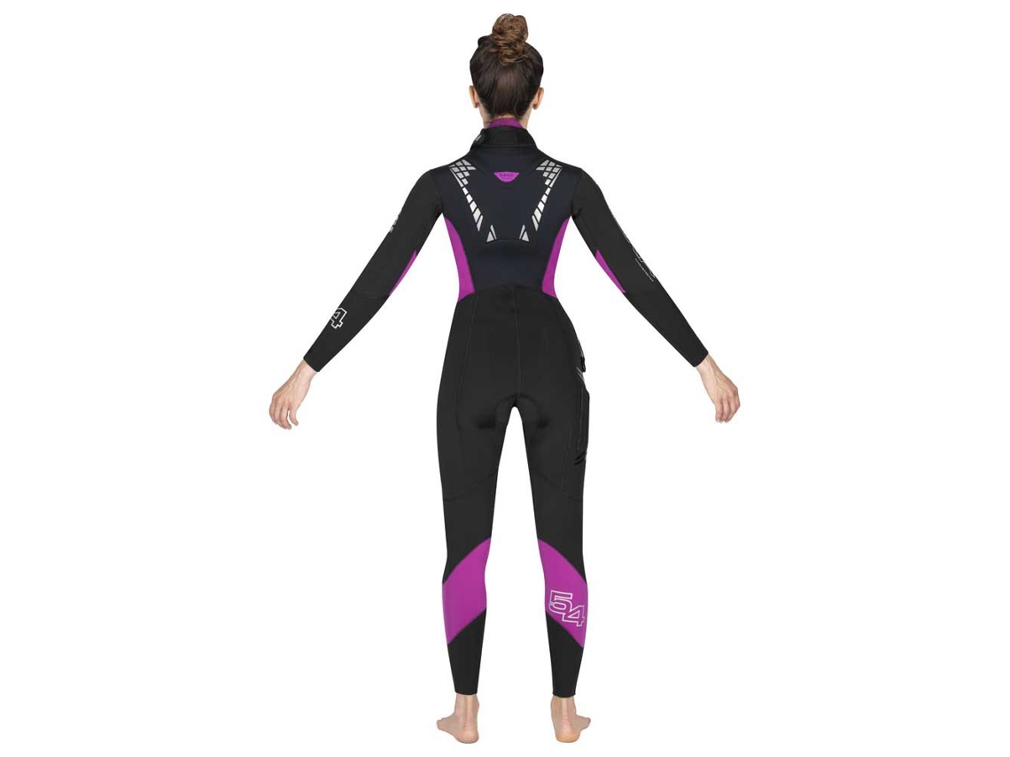 Mulher Flexa She Dives 5/4 Mm Neoprene Terno Preto S4Mares