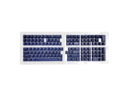 Lurelia Keycaps Double Shot Azul Branco Pbt Perfil Oem 132 Teclas Para Teclado Mecânico
