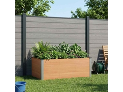 Vidaxl Canteiro De Jardim Elevado Castanho 150 X 100 X 54 Cm