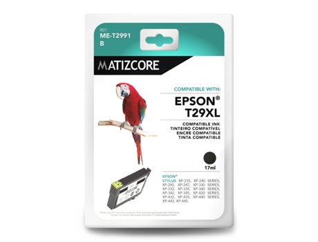 Tinteiro MATIZCORE Epson T29 XL Preto (Outlet Caixa Aberta - T29XLBK)
