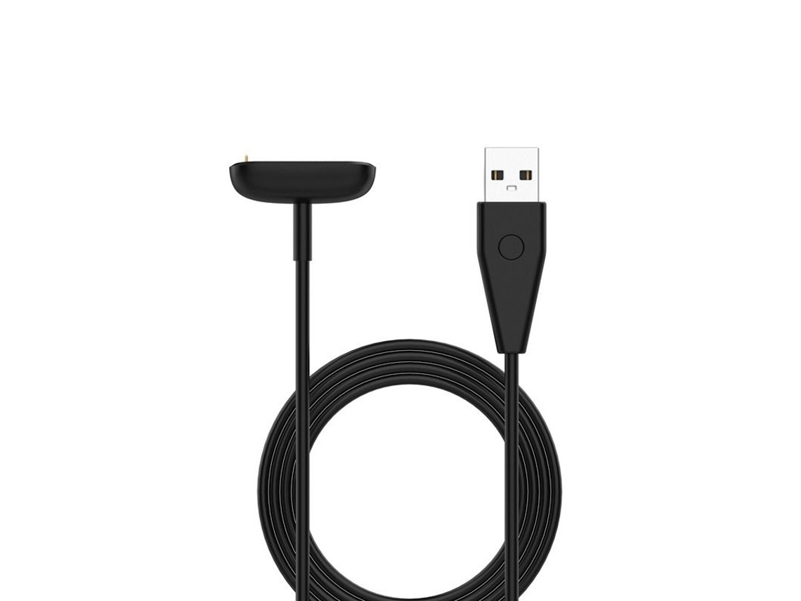 Cabo de Carregamento Usb Magnético para Smartwatch Fitbit Lux com Botão de Reinicialização, Comprimento: 1 M