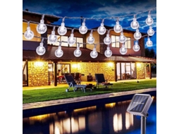 Luzes de Fio Solar Exterior 8 Modos