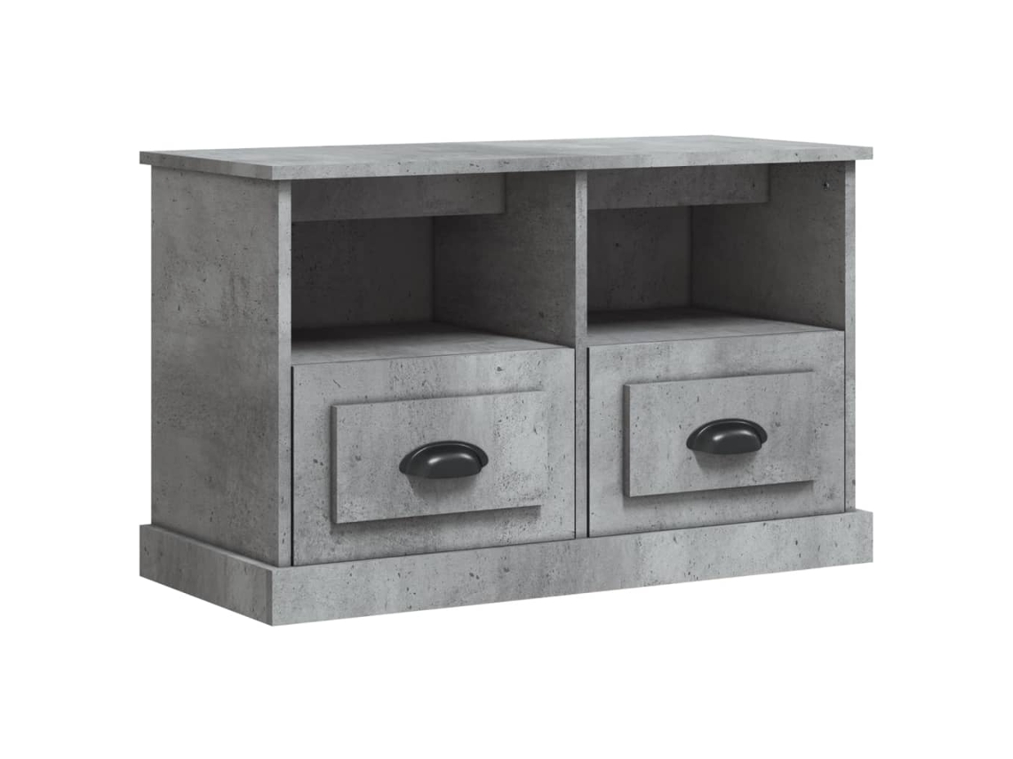 Tv Cabinet, Tv Cabinets Vidaxl Cinzeto Madeira Processada (80 X 35 X 50 Cm)