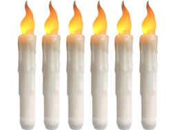 Velas De Led Sem Chama, Branco Quente, Piscantes, Alimentadas Por Bateria, Decorações Festivas SUNNY SPACES