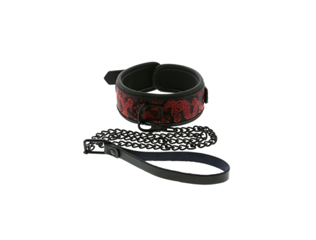 Dream Toys Blaze Collar And Leash Castanho