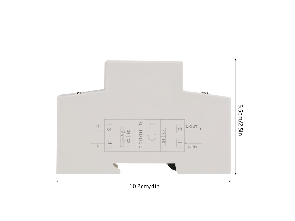 Laxiscreed Contador Digital De Duas Fases Para Instalações Monofásicas Com Display Eletrônico