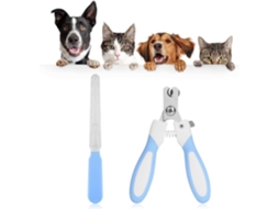 Lurelia Kit De Manicure Pet, Cortador E Lima, Ergonómico, Antiderrapante, Borracha, Azul
