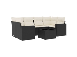 Garden Sofa Set, Garden Sofa Sets Vidaxl Preto Rattan / Vime (n/a)