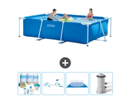 Intex Piscina Com Estrutura Retangular - 300x200x75 Cm - 5-peças S20838