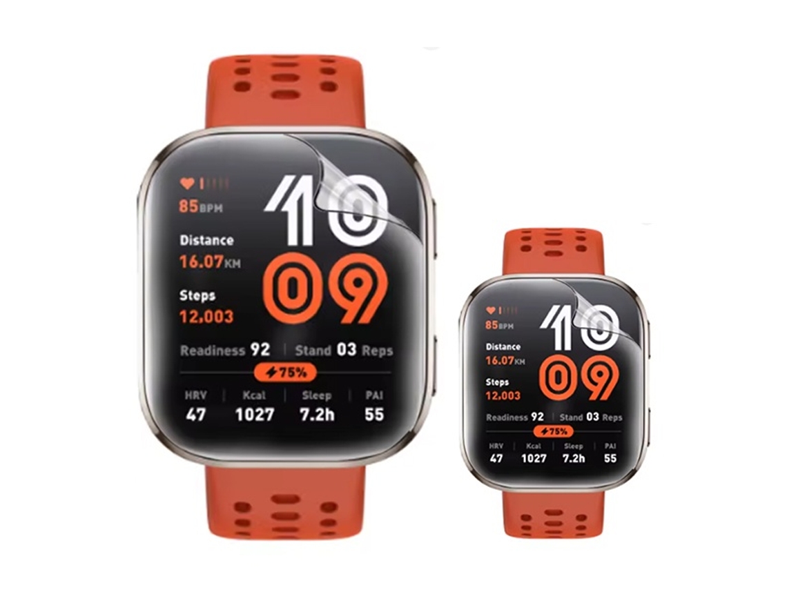 Kit 2x Película Hydrogel Gift4me Para Amazfit Bip 6 Transparente