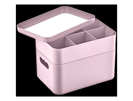 Caixa de armazenamento rosa Herzberg Hgoky676