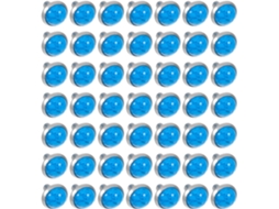 100 Rebites Turquesa De 8mm Para Artesanato Em Couro E Bijuteria, Plástico Azul