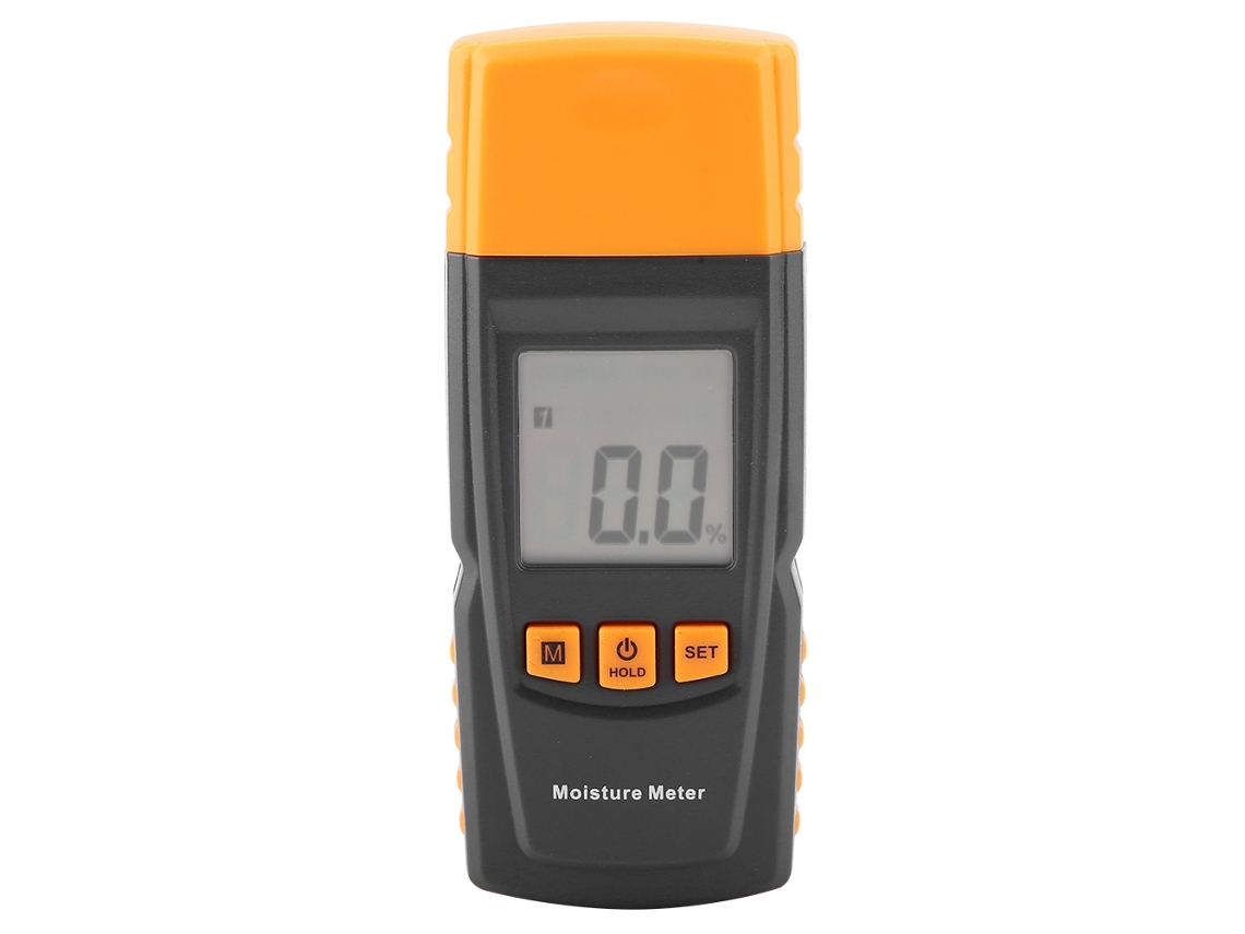 Medidor de Umidade de Madeira Digital Gm605 com Tela Lcd e Função de Bloqueio, Testador Portátil para Madeira e Materiais
