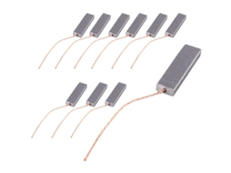 Conjunto de 10 Escovas Carvão para Motor Máquina de Lavar Roupa Tipo Tambor, Dimensões 5x13, 5x40mm BRILVIBERA