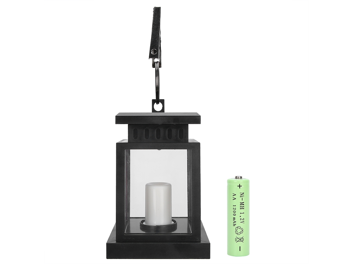 2026 luz de Velas Led Simuladas com Energia Solar Suspensa para Decoração de Jardim e Pátio Exterior