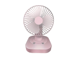 Mini ventilador de mesa USB silencioso com 3 velocidades e rotação de 120 graus