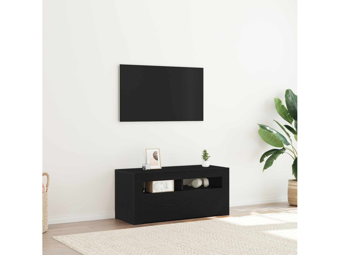 Vidaxl Gabinete Para Tv 90 X 35 X 40 Cm Carvalho Preto