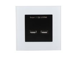 Adaptador De Tomada De Carregamento De Parede Laxiscreed Para Instalação Em Painel De Vidro Temperado