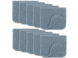 Babador de gaze absorvente YUNZII para arrotar, pacote com 10 unidades, 30x30cm, 20g