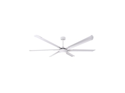 Ventilador Marea Dc 30W Branco 6 Lâminas de Alumínio 198D 6 Velocidades 3 Cores 3250Lm Remoto Memória Temporizador FABRILAMP