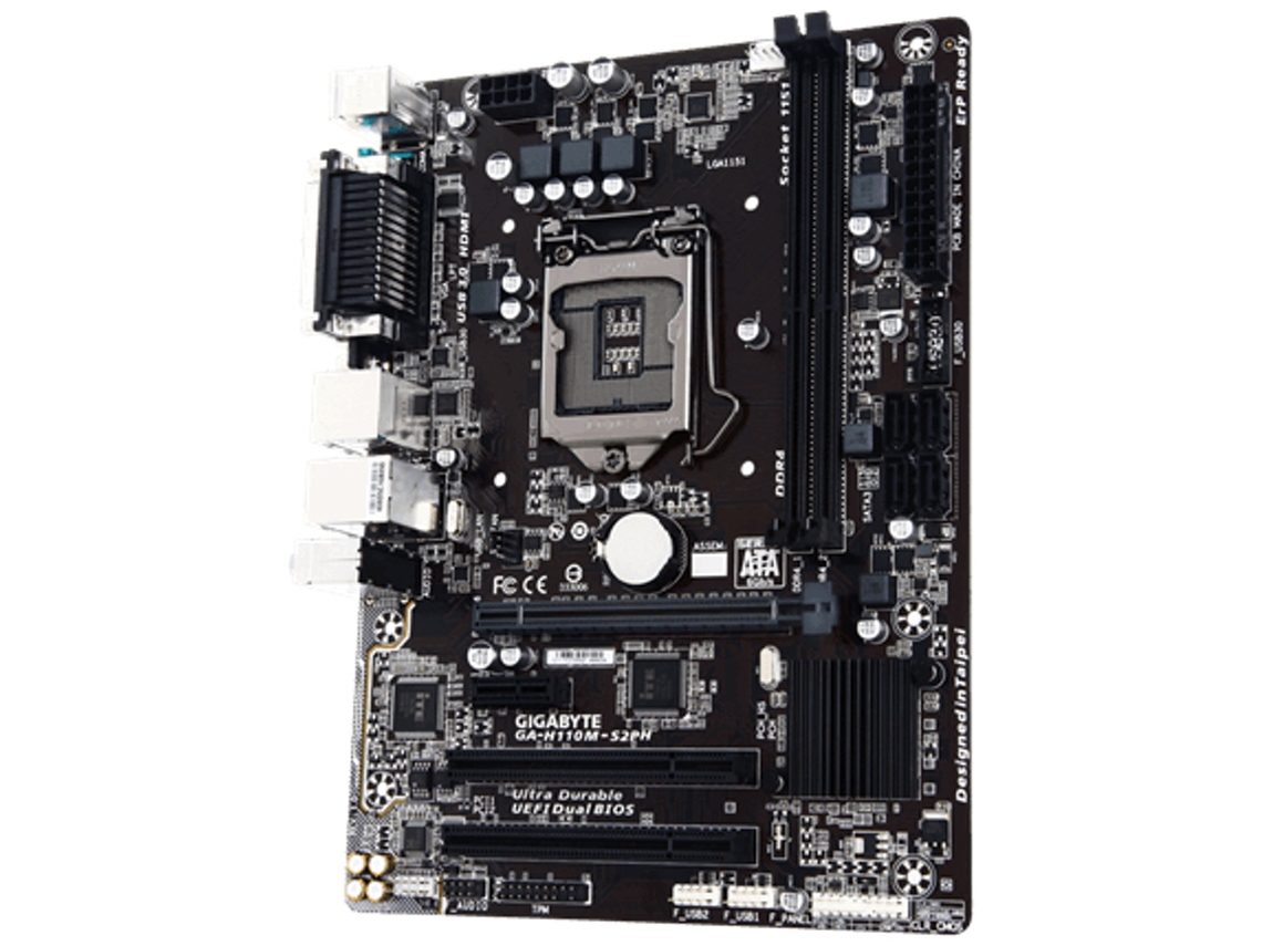 Motherboard GIGABYTE GA-H110M-S2PH (Socket - Intel H110 - Micro ATX)