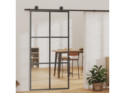 Vidaxl Porta Deslizante C/ Conj Ferragens 102x205cm Vidro Esg/alumínio