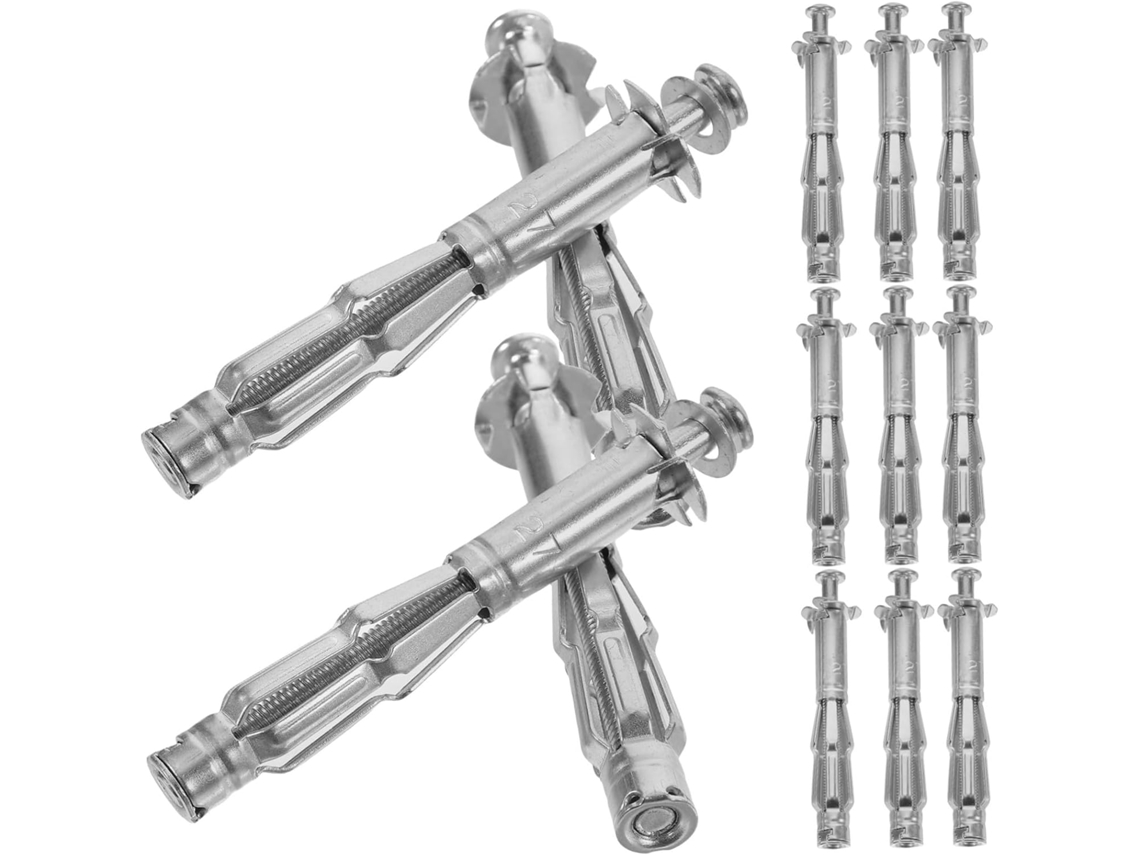 Conjunto Com 20 Parafusos De Expansão Galvanizados, Em Parede