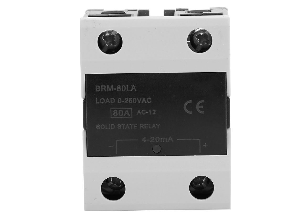 Relé de Estado Sólido BRM 80LA com Tubo LED, Retardante de Fogo