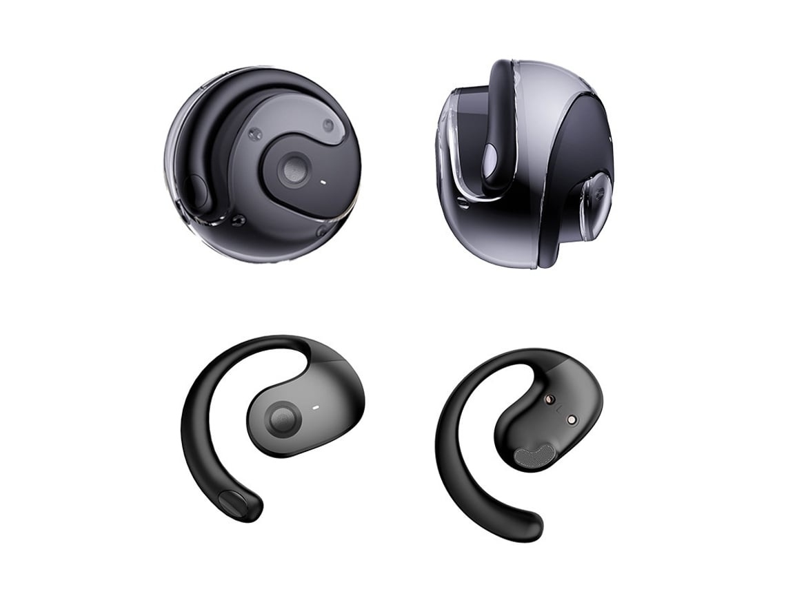 Auriculares Desportivos Sem Fios Bluetooth 5.3 Design Aberto Gancho De Orelha Som Estéreo Cancelamento De Ruído Lurelia