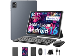 Tablet T20 10.1'' Android 16 RAM 24 GB ROM 256 GB SD 2TB, AI Gemini 2.0, com Teclado