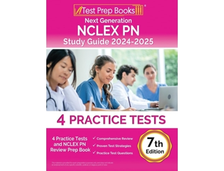 Livro Next Generation NCLEX PN Study Guide 2024-2025 de Lydia Morrison (Inglês)
