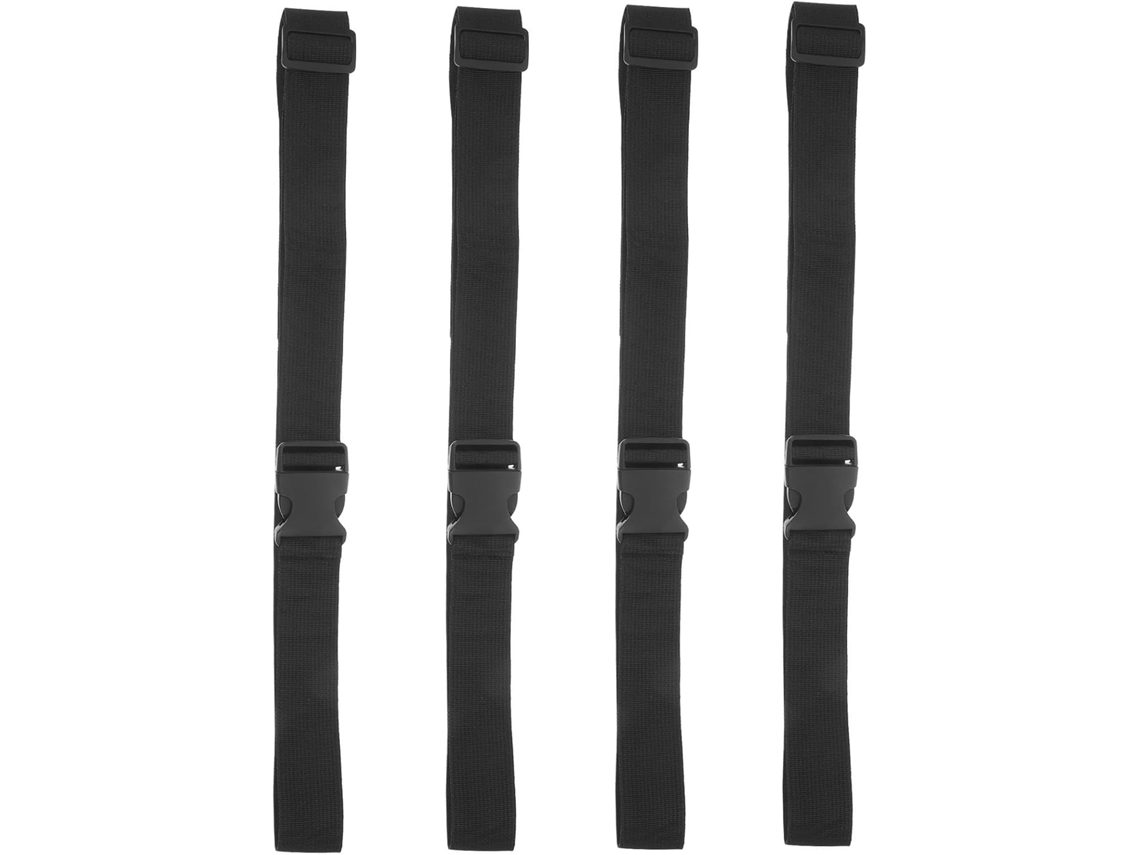 Conjunto De 4 Cintas De Amarração Ajustáveis Com Fivela De Liberação Rápida