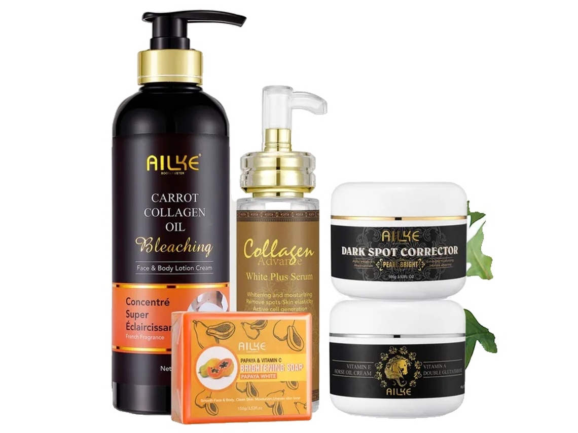 Creme Clareador Para A Pele, Uso Facial E Corporal, Nicotinamida Glutationa,conjunto 5 Em 1 Oem