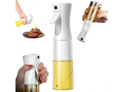Botella de Spray de Aceite e Água 200ml Branca Mister Uniforme para Cozinha, Churrasco e Assado Blanco