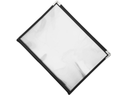 Pasta Exibição De Cardápio Restaurante Beaupretty Em Pvc Transparente E Resistente, Com 16 Compartimentos, Ideal