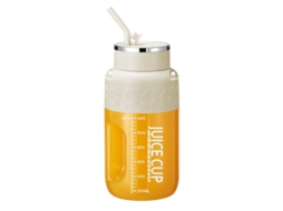 Nova Copo Liquidificador Usb Carregável Ton Ton, Grande Capacidade Portátil Doméstico, K3 1200ml, Branco Creme Sfushos