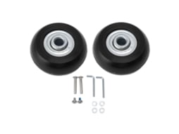 Kit de reposição de rodas giratórias para mala com rolamento duplo silencioso 54x18mm S/MARCA