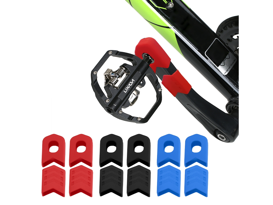 4pcs Capa Protetora De Mancal De Bicicleta Silicone Mtb Estrada Preto Azul Vermelho