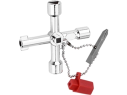 Chave Universal Multifuncional De 4 Vias Para Armários De Controle, Válvulas De Água E Gás, Elevadores E Trens