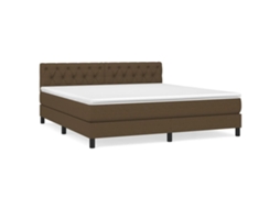 Box Spring Bed, Box Spring Beds Vidaxl Marrom Tecido (160 X 200 Cm)