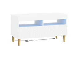 Vidaxl Gabinete De Tv Led Branco Derivados De Madeira