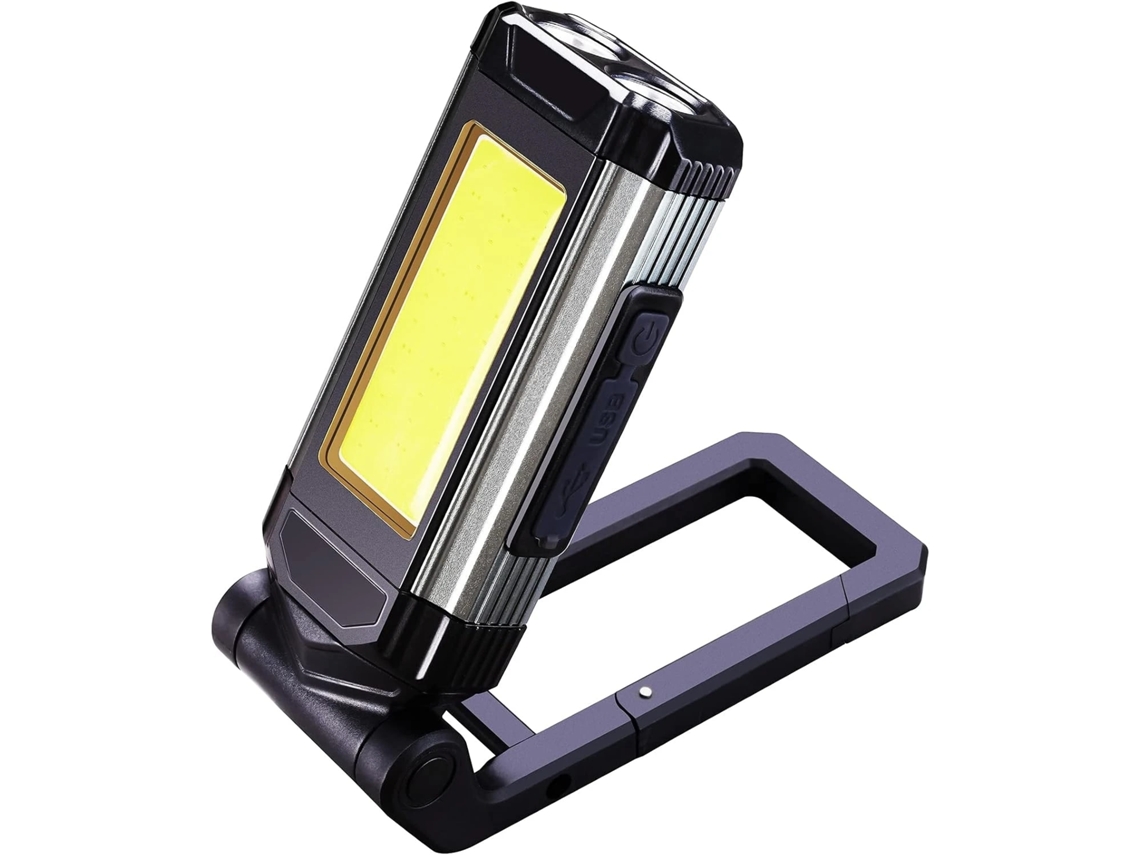 Refletor Led De Trabalho Cob Recarregável Magnética