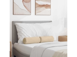 Vidaxl Almofadas De Apoio 2 Pcs Creme Ø 15 X 40 Cm