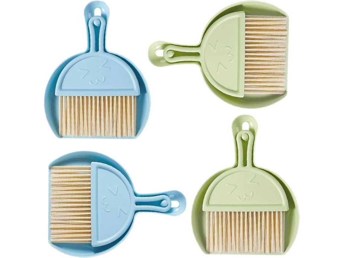 Dustpan E Vassoura Mini Portáteis De Pp Sem Bpa Antiestáticas Para Limpeza De Áreas Pequenas Em Casa, Escritório E Para Crianças