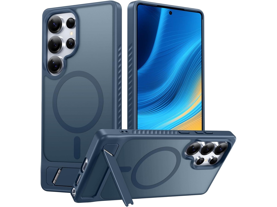 Capa Para Samsung Galaxy S23plus, Compatível Com Carregamento Sem Fio Magnético, Para Choque Antishoque. Czhhmartazul