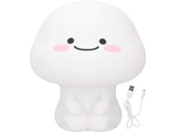 Luminária noturna de silicone com carregamento USB e sensor E-Touch.