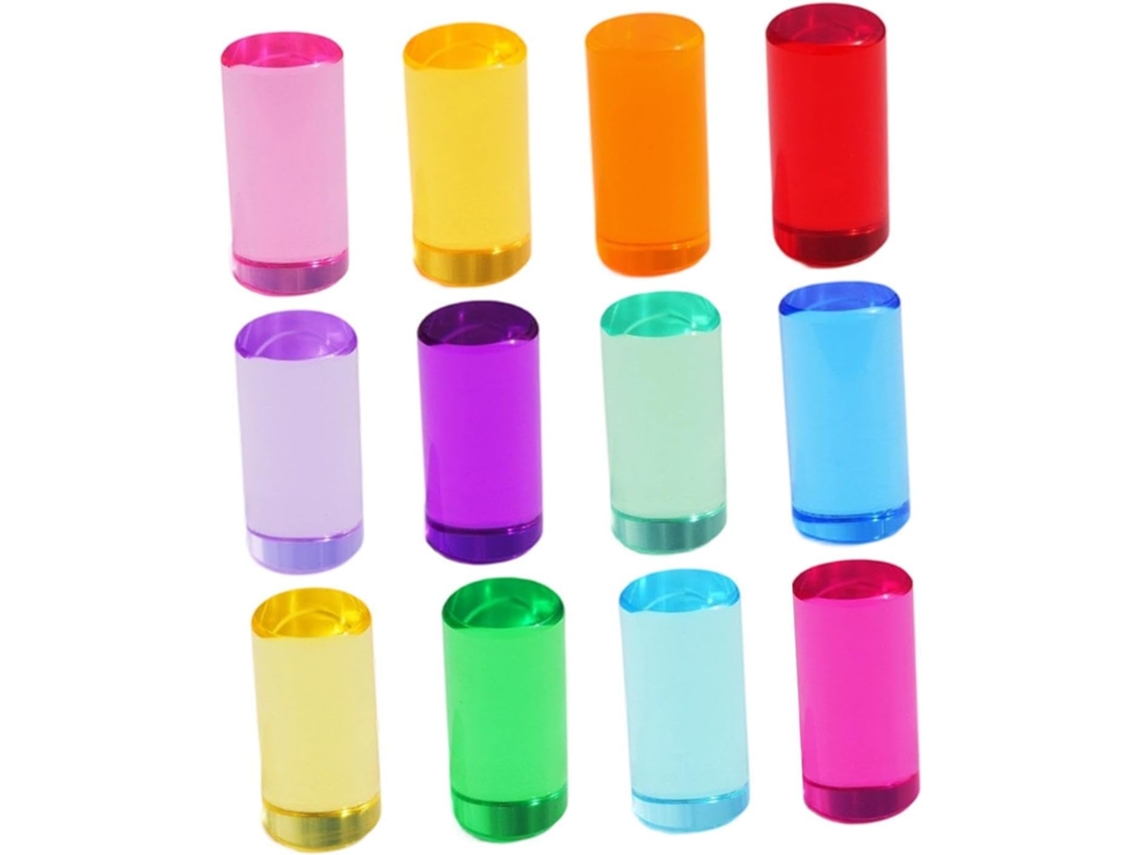 Conjunto De 12 Blocos Construção Coloridos Para Crianças Se
