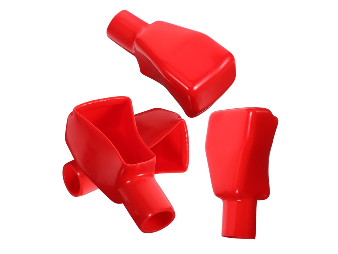 Conjunto De 4 Tampas Isolantes De Plástico Para Terminais De Bateria