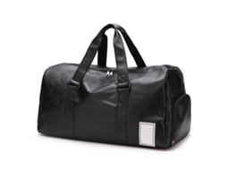 Bolsa de Ginástica AQUAFORGE de couro PU, com compartimento para sapatos, grande